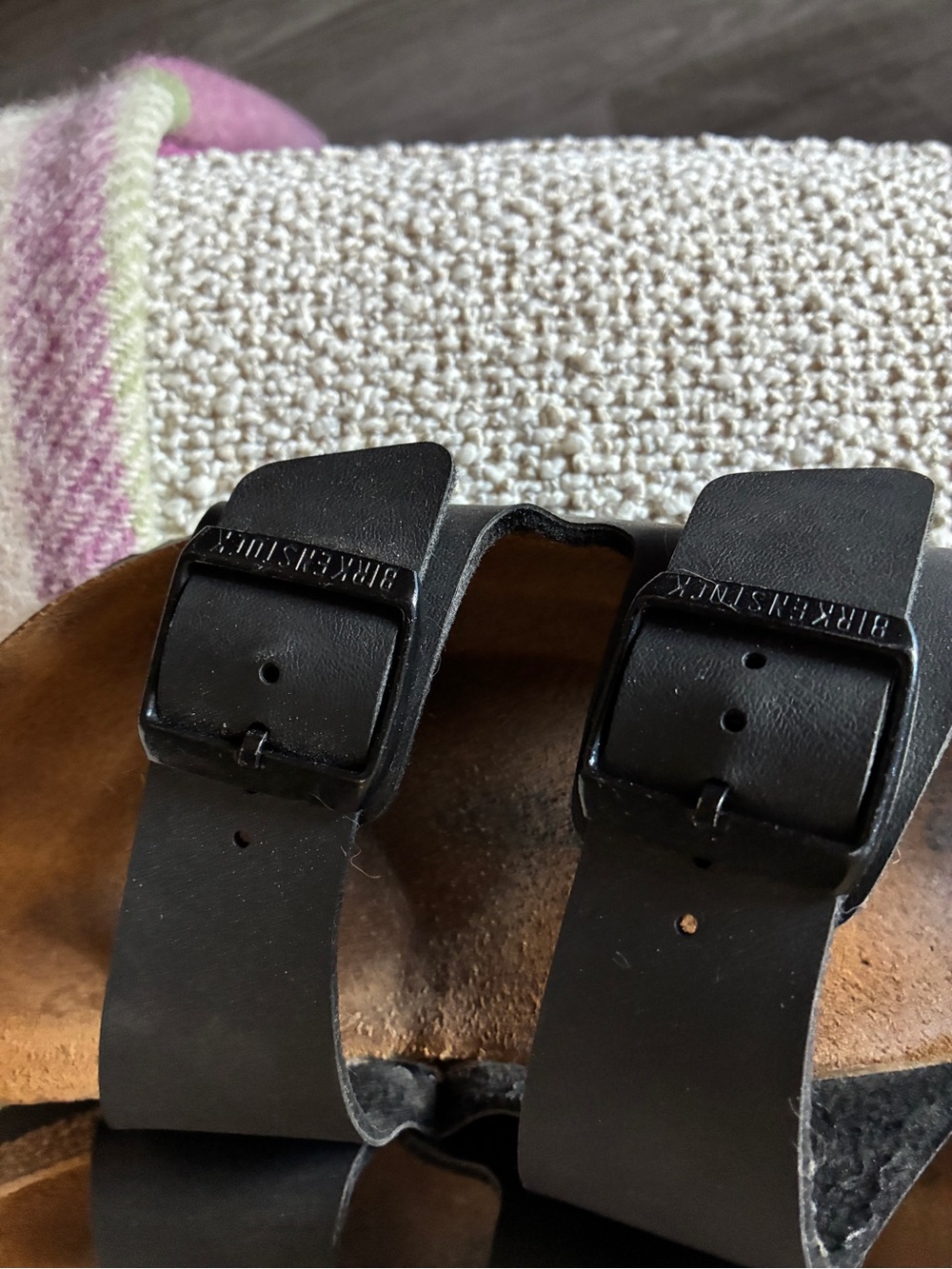 Birkenstock Black Two-Strap Arizona Sandals - Picture 3 of 7